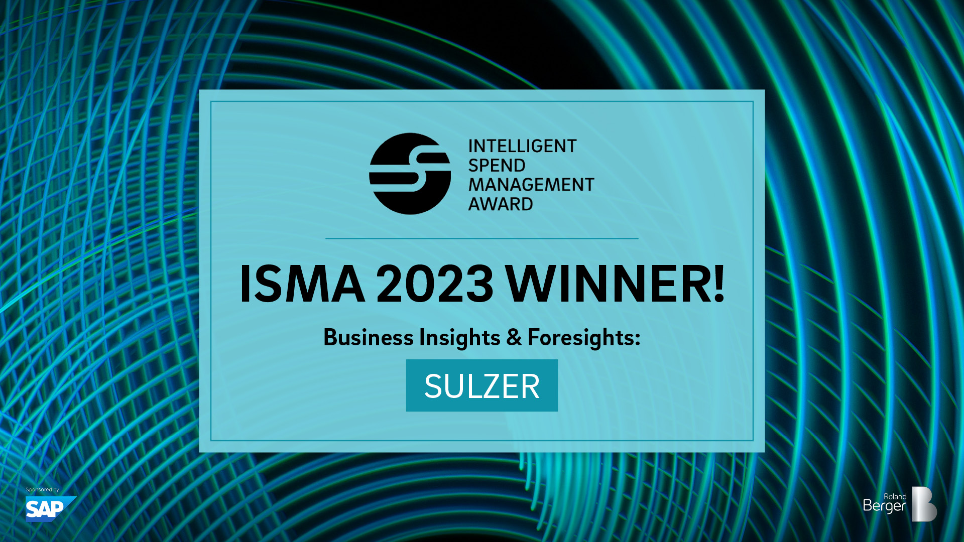Digital Procurement Award by Roland Berger and SAP